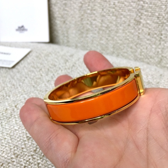 authentic HERMES Enamel Clic Clac H bracelet PM size - Picture 10 of 16
